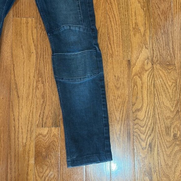 BLUE SAINT MOTORCYCLE JEANS PADDED KNEES dark blue in size 30 high waisted - Picture 2 of 5